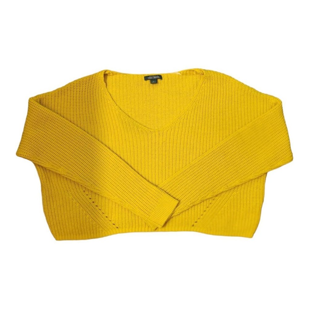 Cropped knit sweater by wild fable, size medium.